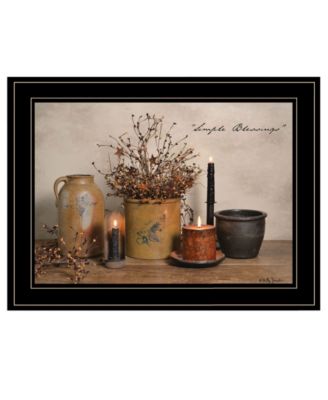 Simple Blessings by Billy Jacobs, Ready to hang Framed Print, Black Frame, 19" x 15"