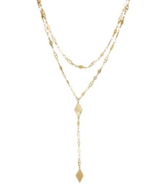 Augustine Layered Lariat Necklace