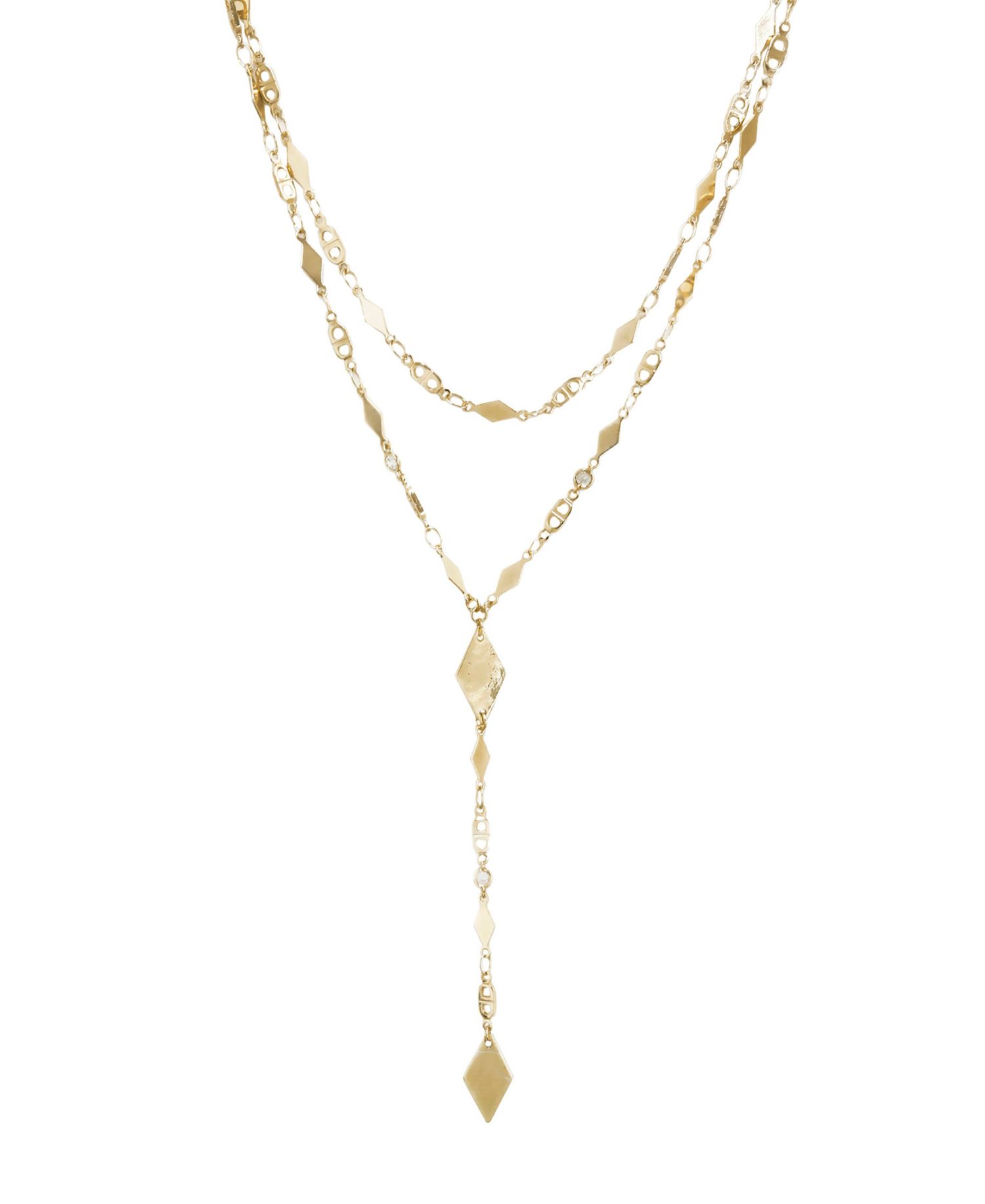 Augustine Layered Lariat Necklace