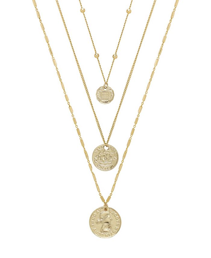 Macy's top coin necklace