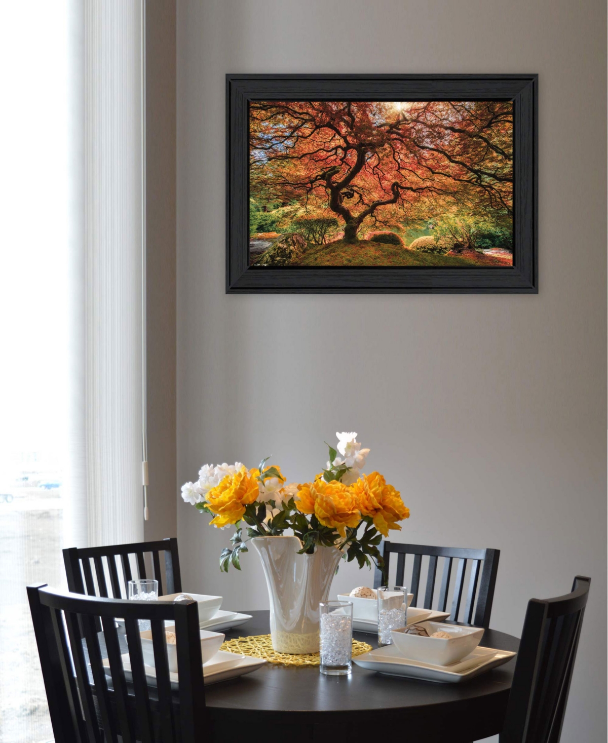Trendy Decor 4U First Colors of Fall I by Moises Levy, Ready to hang Framed Print, Black Frame,