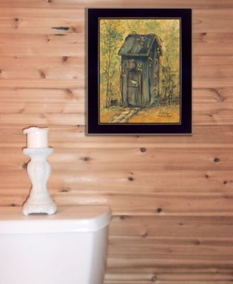 Thinking Room By Gail Eads, Printed Wall Art, Ready to hang, Black Frame, 10" x 12"