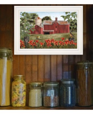 Summer Days by Billy Jacobs, Ready to hang Framed Print, White Frame, 15" x 11"