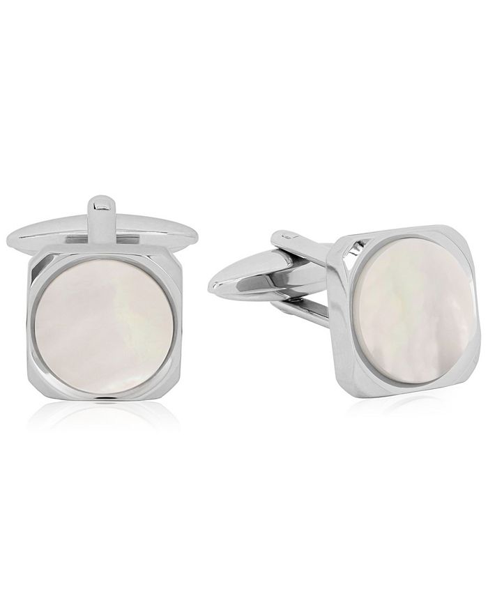 Rhona Sutton - Rose Gold-Tone Stainless Steel and Jet Stone Cuff Links
