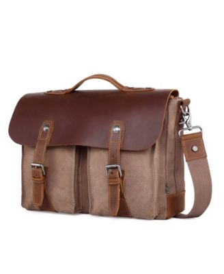 TSD Brand Hudson Canvas Messenger Bag