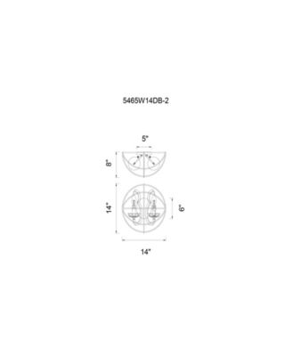 Campechia 2 Light Wall Sconce