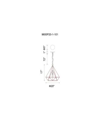 Diamond 1 Light Chandelier