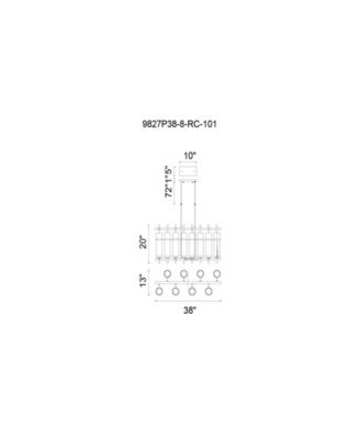 Sierra 8 Light Chandelier