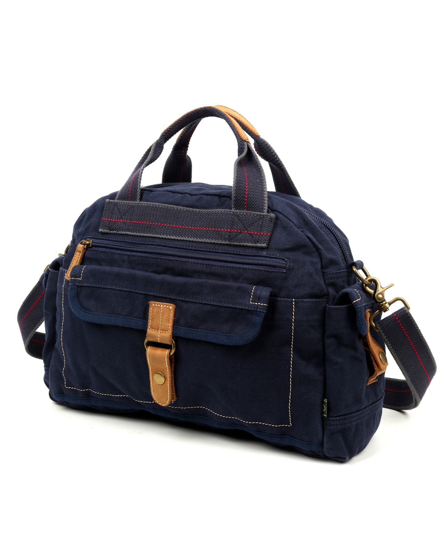 Женская сумка TSD BRAND Atona Canvas Weekender, цвет: Серый — фото 2