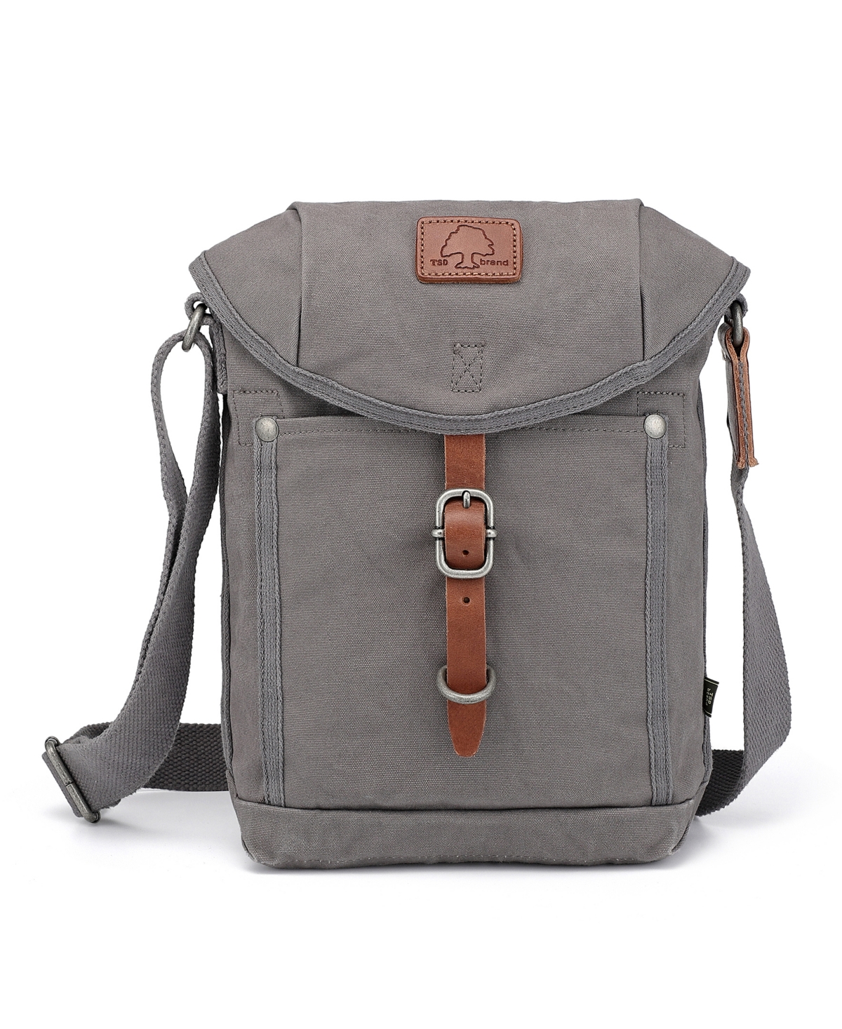 Forest Canvas Flap Crossbody Bag - Olive