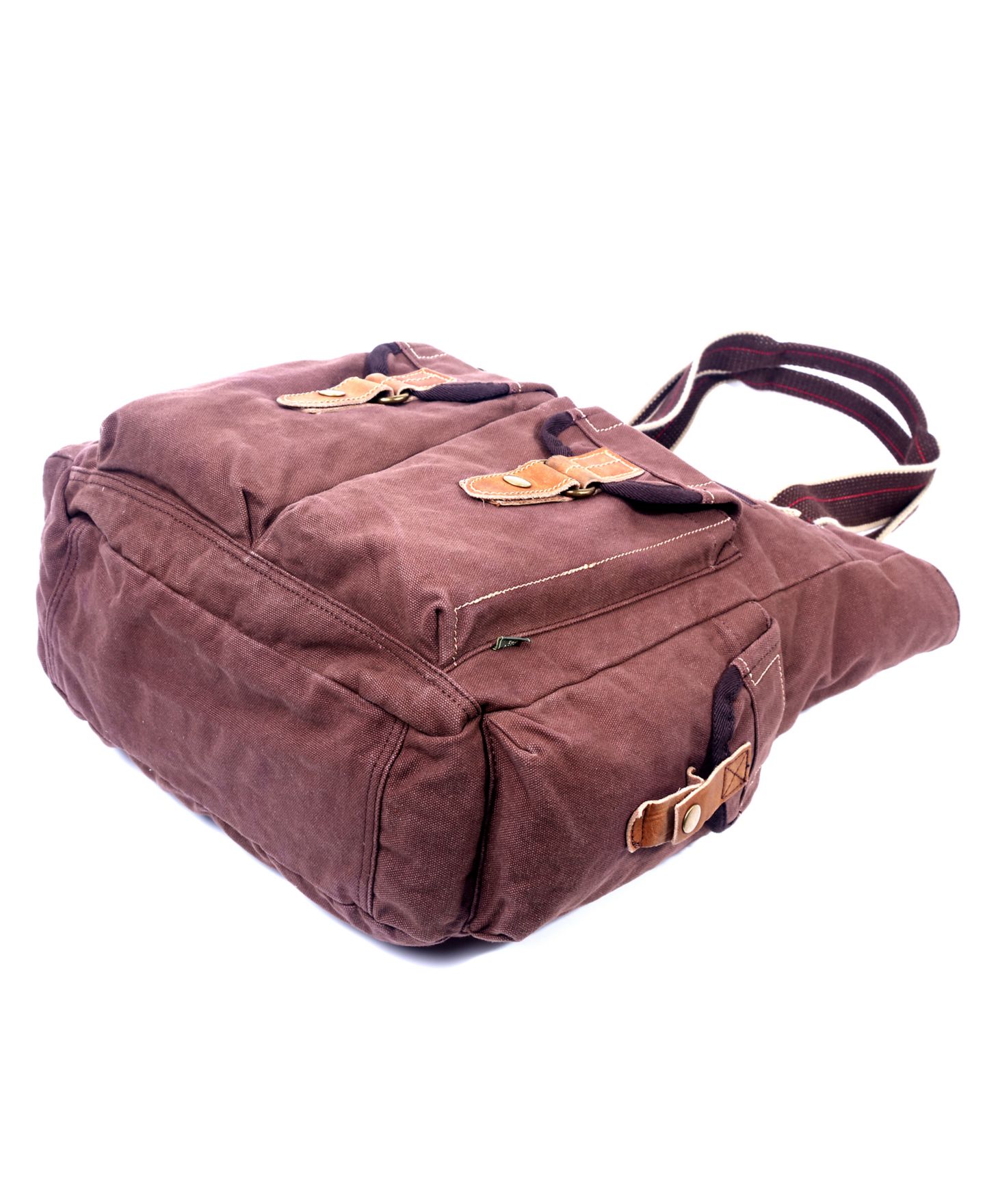 Женская сумка TSD BRAND Atona Utility Canvas, цвет: Коричневый — фото 6
