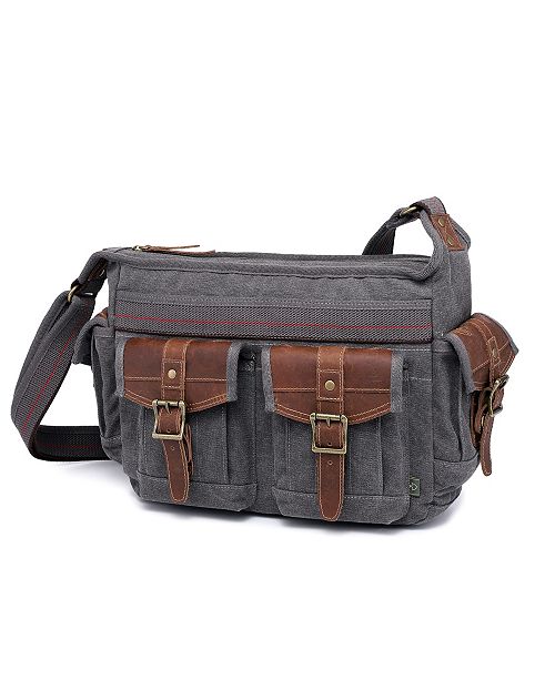 TSD BRAND Turtle Ridge Canvas Mail Bag & Reviews - Handbags ...