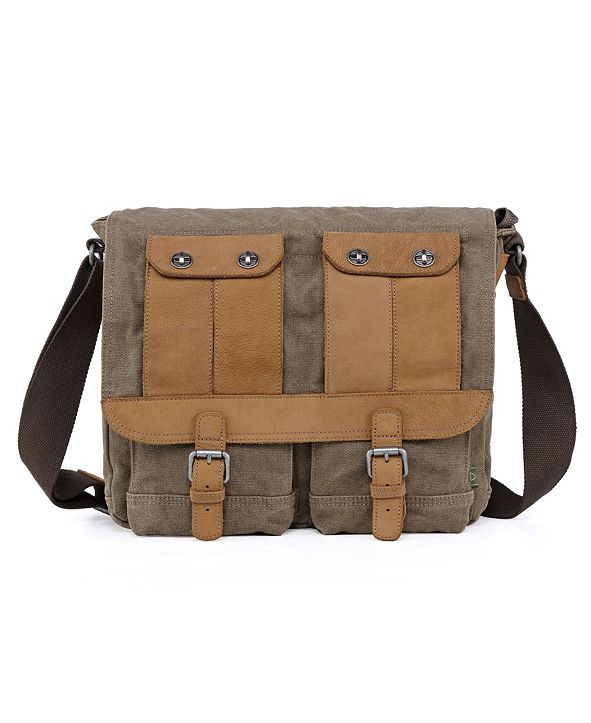 TSD BRAND Valley River Canvas Messenger Bag & Reviews - Handbags ...