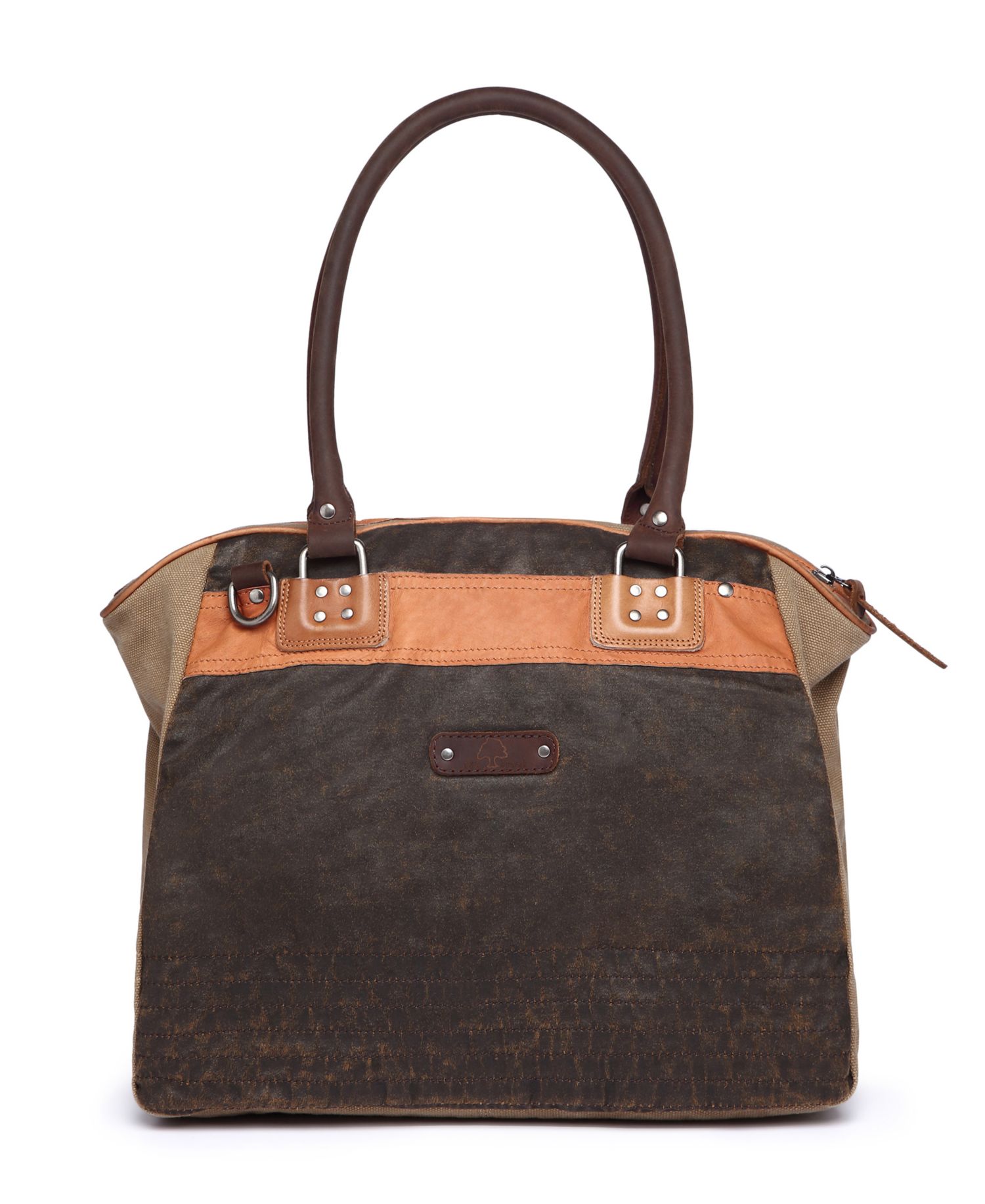 Tapa Canvas Satchel Bag