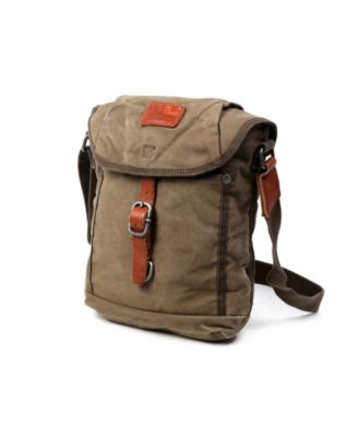 TSD Brand Forest Canvas Flap Crossbody Bag