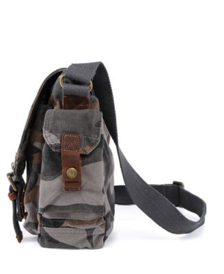 Camo Canvas Crossbody Bag