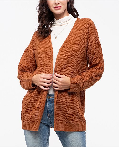 Blu Pepper Knit Cardigan With Lace Up Back Reviews Sweaters