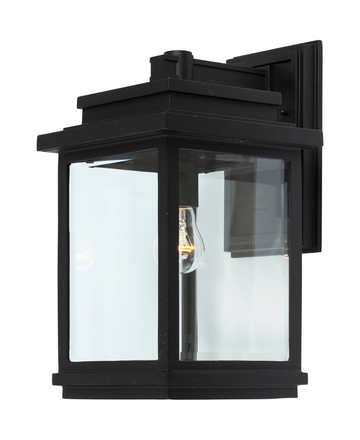 Artcraft Lighting Freemont Outdoor Wall Light In Black,clear