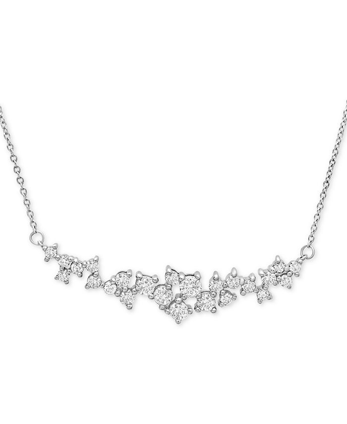 Diamond sales scatter necklace