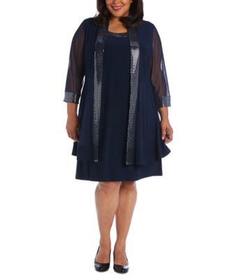 r & m richards plus size dresses
