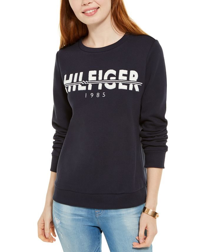 Tommy Hilfiger Logo Sweatshirt, Created for Macy's - Macy's
