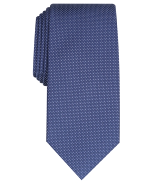 Club Room Men's Parker Classic Grid Tie, Created For Macy's In Navy