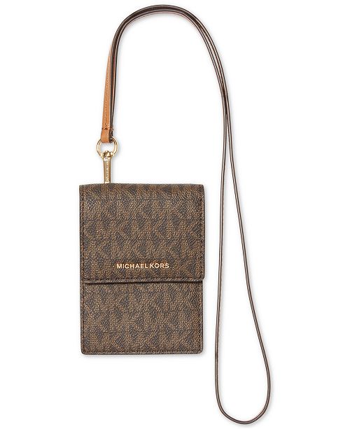 Michael Kors Jet Set Lanyard Card Case & Reviews Handbags