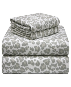 Pointehaven Printed Flannel Full Sheet Set Bedding