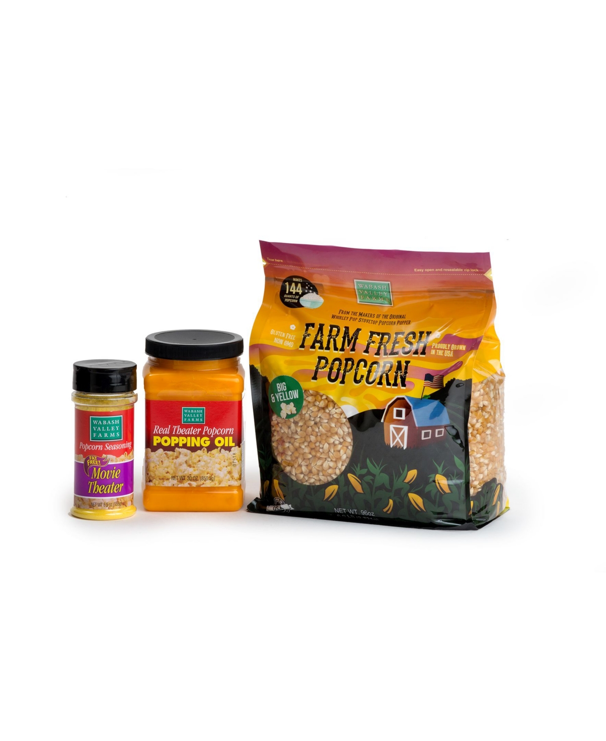 Wabash Valley Farms Real Theater Popcorn Combo Set In Multi