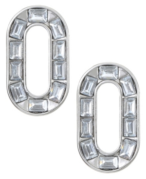 image of Trifari Silver-Tone Stud Earrings