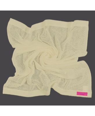 Southampton Home Lace Weave Teddy Bear Baby Blanket