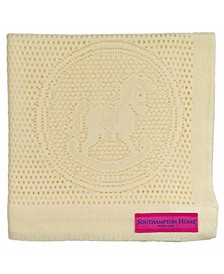 Lace Weave Rocking Horse Baby Blanket