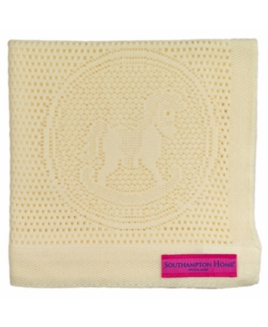 Southampton Home Lace Weave Rocking Horse Baby Blanket