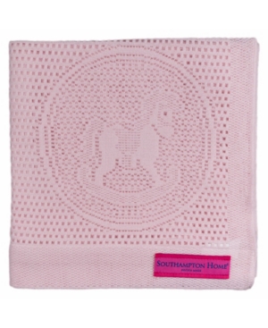 Southampton Home Lace Weave Rocking Horse Baby Blanket