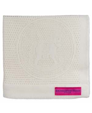 Southampton Home Lace Weave Rocking Horse Baby Blanket