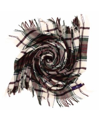 Highland Tartan Tweed Merino Wool Throw, 55" x 72"
