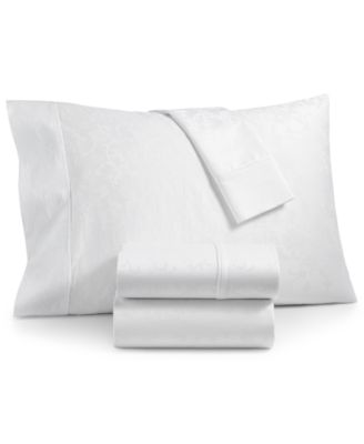 AQ Textiles - Bergen House Woven Floral Vine Cotton 1000-Thread Count 4-Pc. Full Sheet Set