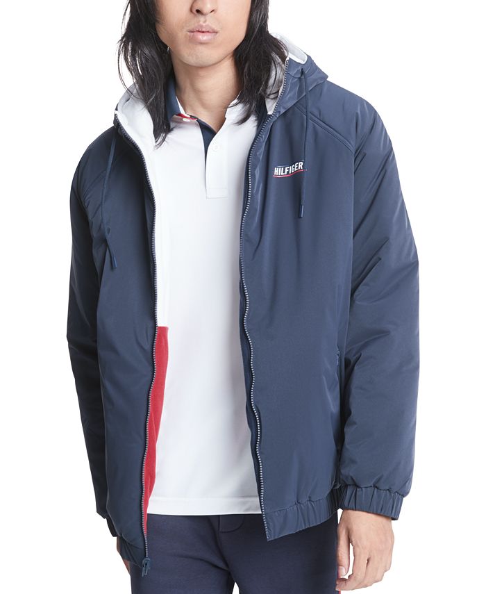travl morfin hyppigt Tommy Hilfiger Men's Reversible Hooded Sport Jacket - Macy's