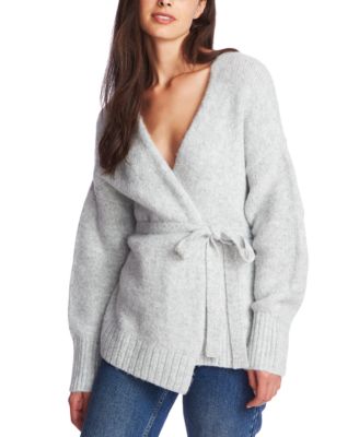 Belted Long-Sleeve Cardigan Sweater 