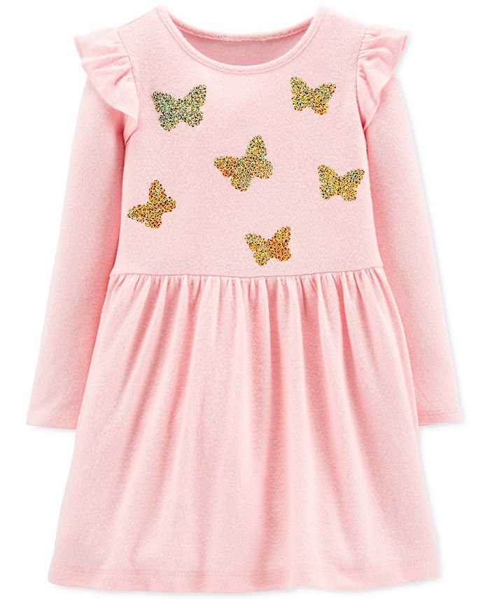 Carter's Toddler Girls Sequin-Butterflies Jersey Dress - Macy's