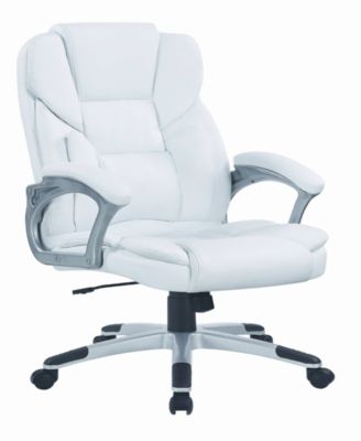 coaster white office chair