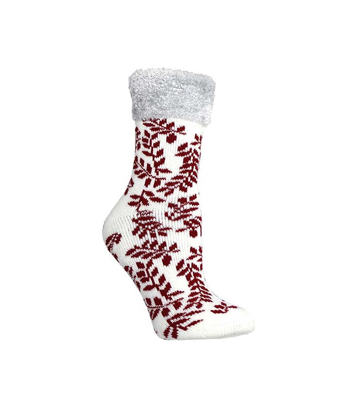 MinxNY Women s Soft Fuzzy Lounge Aroma Soles Slipper Socks 4