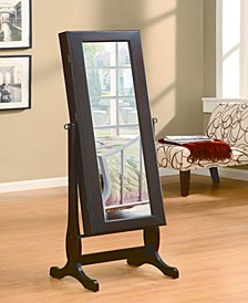 Pekin Jewelry Cheval Mirror with Shelves And Drawer