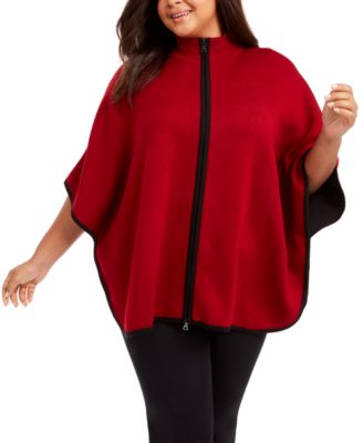 poncho zip jacket