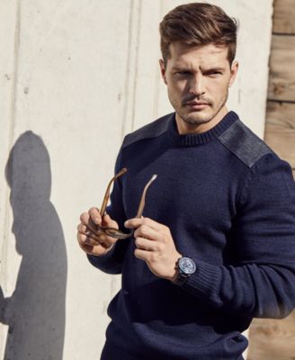 Eco-Drive Men's Satellite Wave GPS Black-Tone Stainless Steel Bracelet Watch 44mm