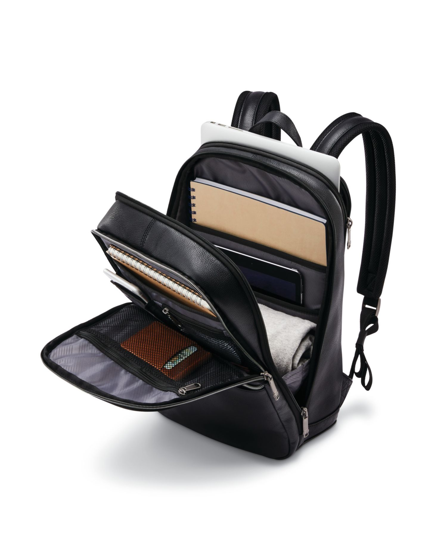Classic Leather Slim Backpack