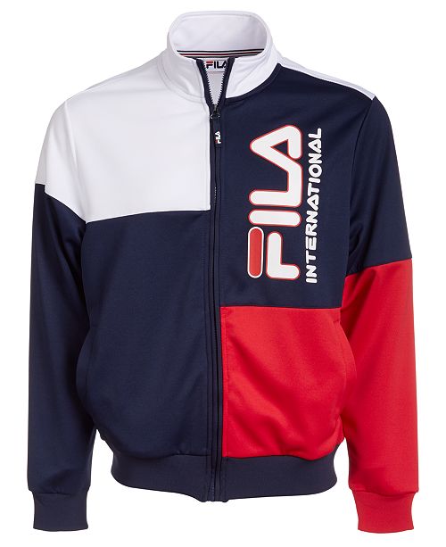 Fila Men S Daniele Logo Track Jacket Reviews Coats Jackets