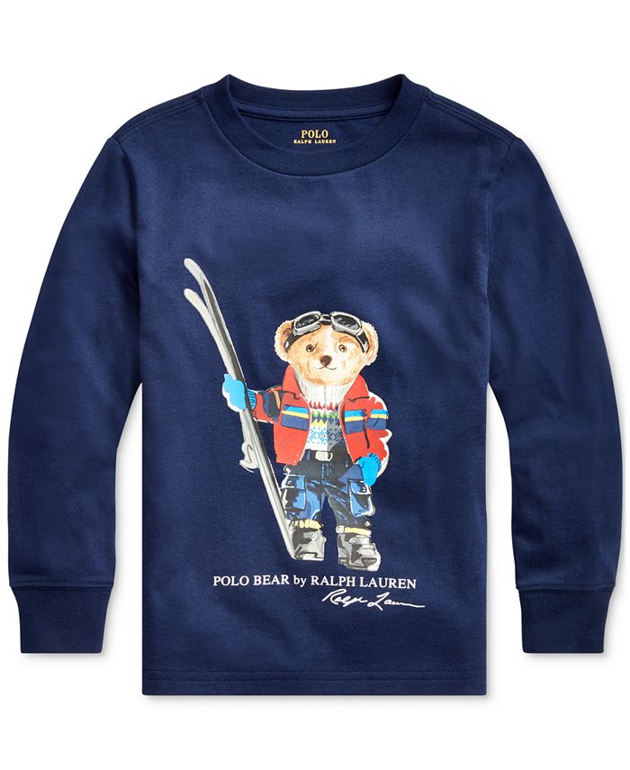 Polo Ralph Lauren Toddler Boys Ski Bear Cotton Jersey T-Shirt - Macy's