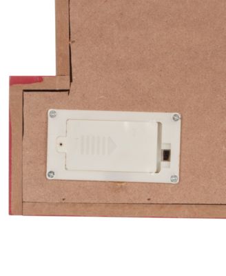 11.81" Christmas Wooden LED Lighted Block Word Sign 10 Bulbs