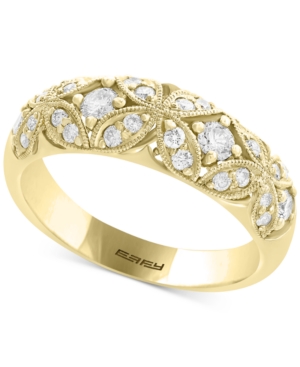 image of Effy Diamond Filigree Band (1/2 ct. t.w.) in 14k Gold